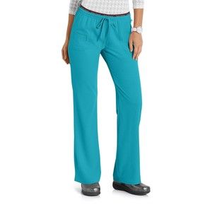 Heart Soul Scrub Pants low rise drawstring heart breaker turquoise new nwt 2XL